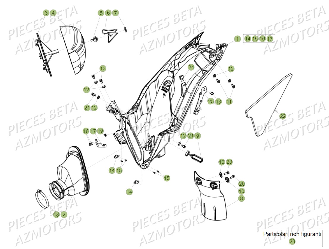 FILTRE AIR - BETA pour FILTRE A AIR de RR 125 2T MY18