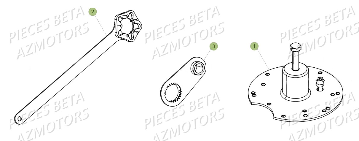 Outil AZMOTORS PiÃ¨ces Beta RR 125 2T - 2018