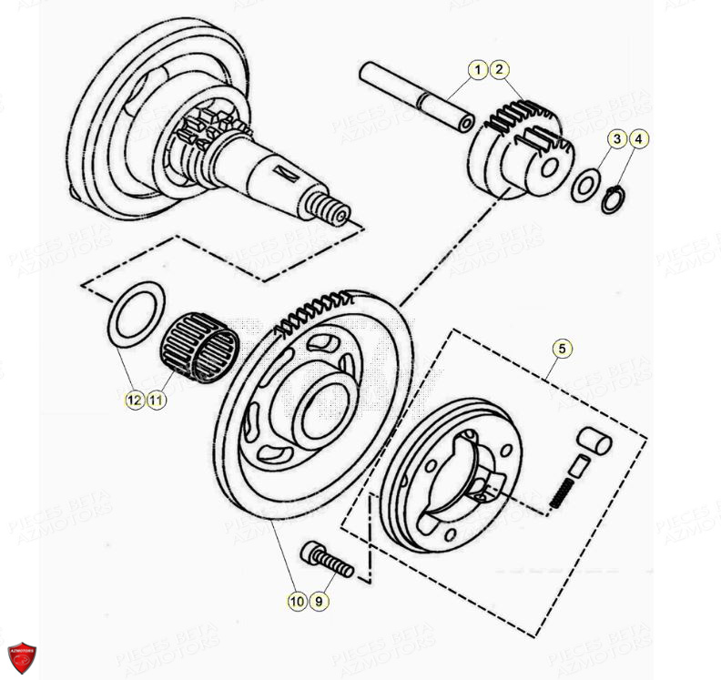 Demarrage Electrique AZMOTORS PiÃ¨ces Beta ENDURO RR 125 4T LC - 2020