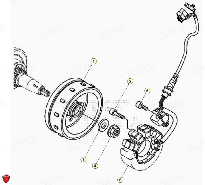 Allumage AZMOTORS PiÃ¨ces Beta ENDURO RR 125 4T LC - 2021-2022
