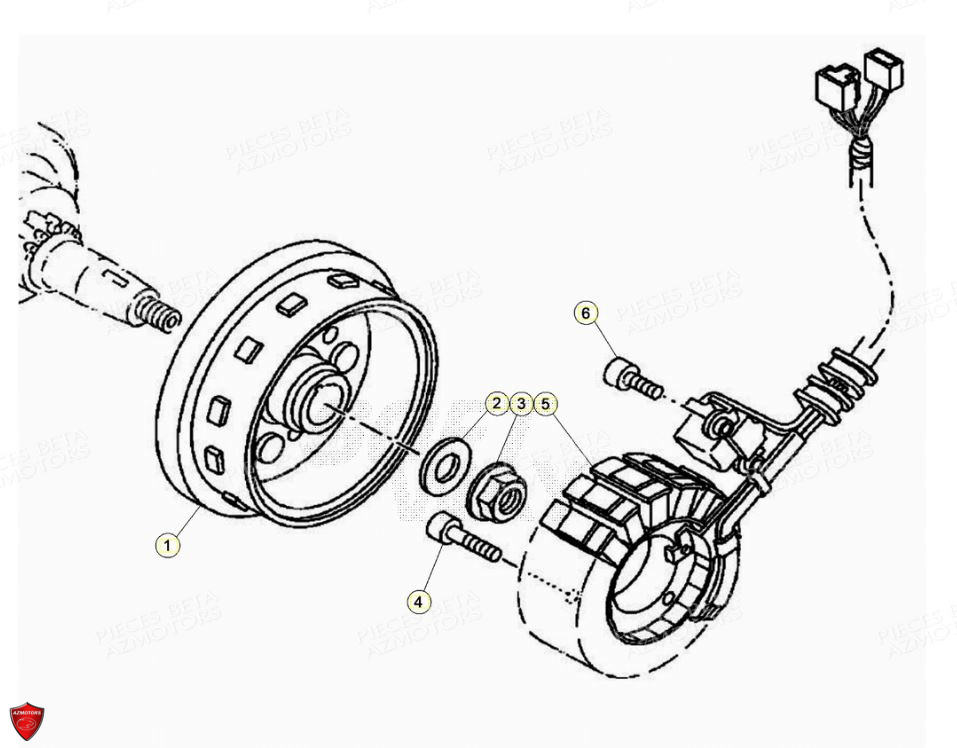 Allumage AZMOTORS PiÃ¨ces Beta ENDURO RR 125 4T R LC - 2020