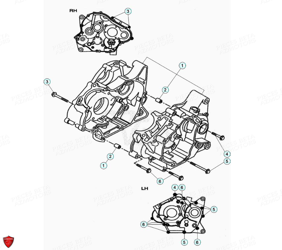 Carter AZMOTORS PiÃ¨ces Beta ENDURO RR 125 4T R LC - 2020