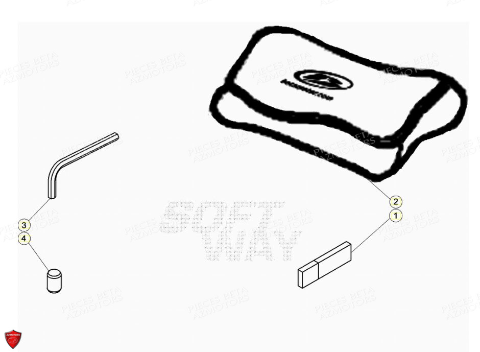 Outillage Special AZMOTORS PiÃ¨ces Beta ENDURO RR 125 4T R LC - 2020
