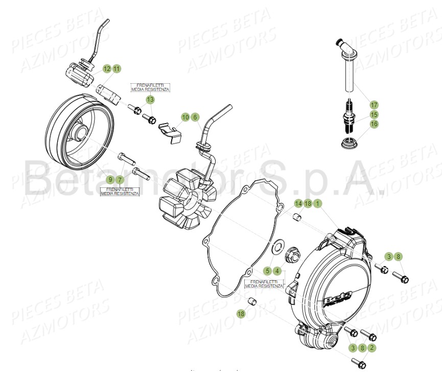 Allumage AZMOTORS PiÃ¨ces RR 125 RACING 2T - 2019