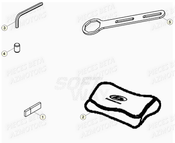 Manuel AZMOTORS PiÃ¨ces RR 125 RACING 2T - 2021