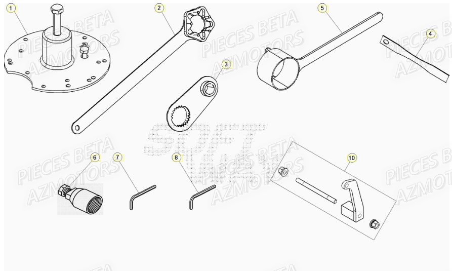Outils AZMOTORS PiÃ¨ces RR 125 RACING 2T - 2021