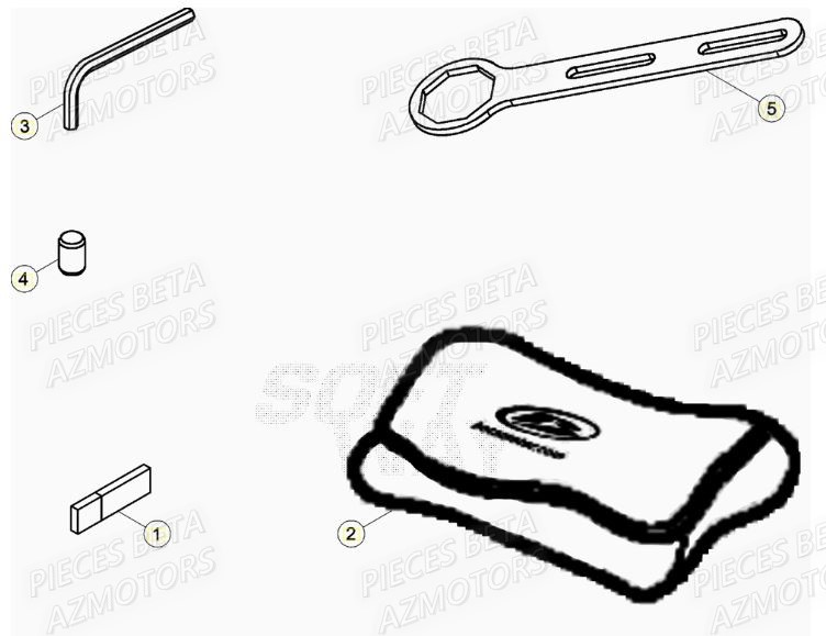 Manuel AZMOTORS Pieces Beta RR 200 2T - 2020
