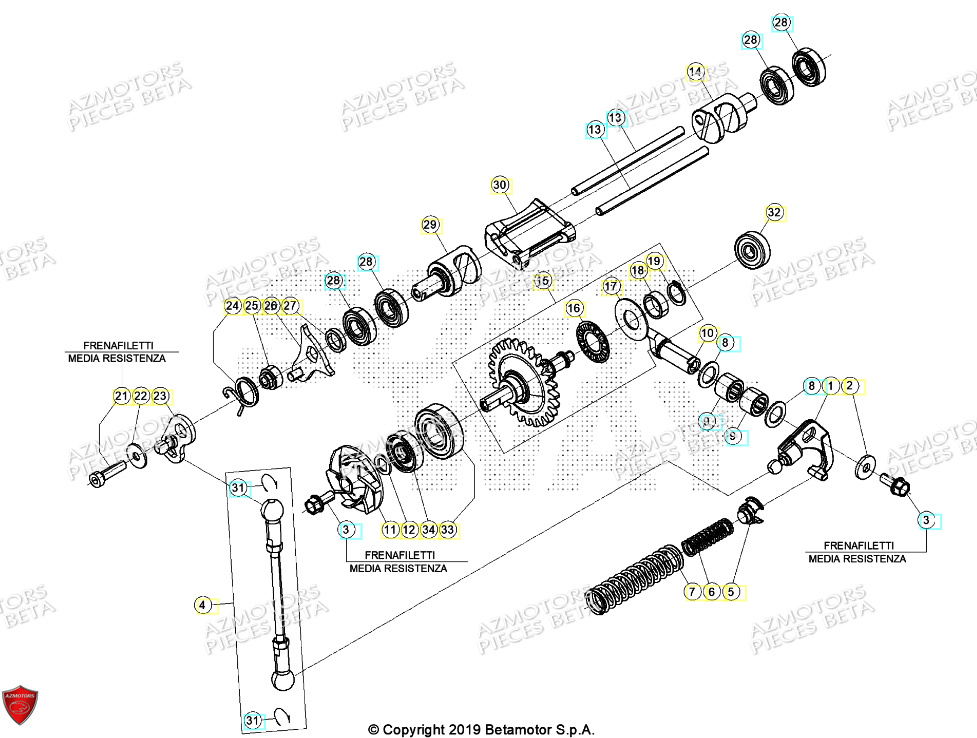 Installation De Refroidissement AZMOTORS Pieces BETA RR 2T 250 - (2024)