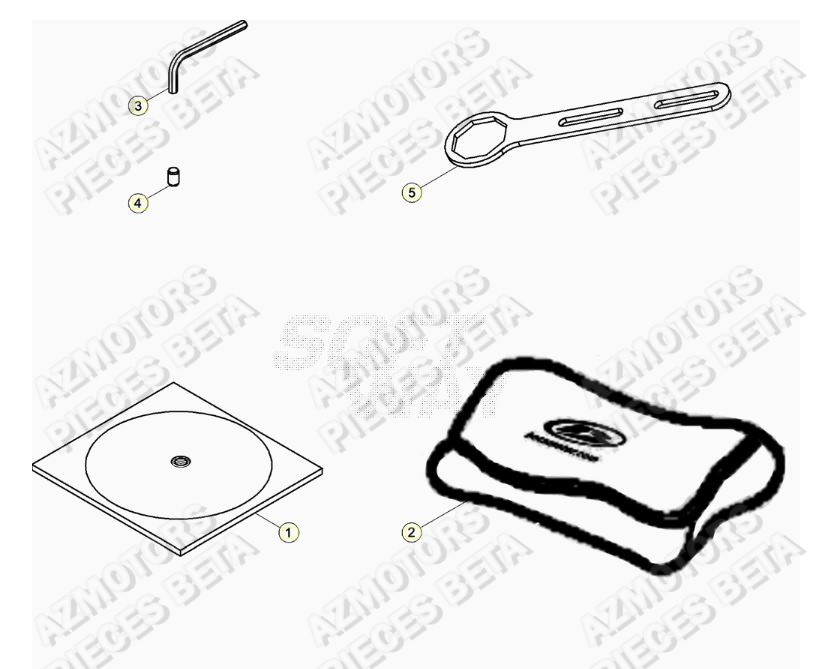 Manuel AZMOTORS Pieces BETA RR 2T 250 - (2018)
