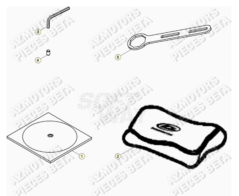 Manuel AZMOTORS Pieces BETA RR 2T 250 - (2019)