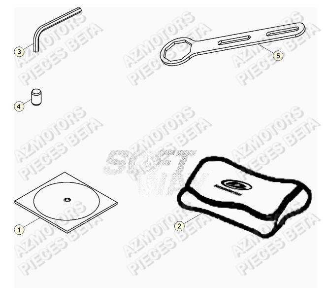 Manuel AZMOTORS Pieces BETA RR 2T 250 - (2020)