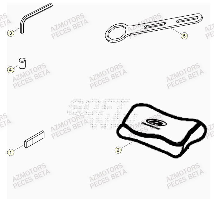 Manuel AZMOTORS Pieces BETA RR 2T 250 - (2022)