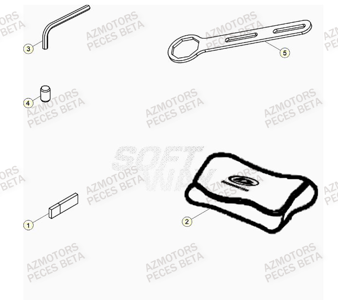 Manuel AZMOTORS Pieces BETA RR 2T 250 - (2023)