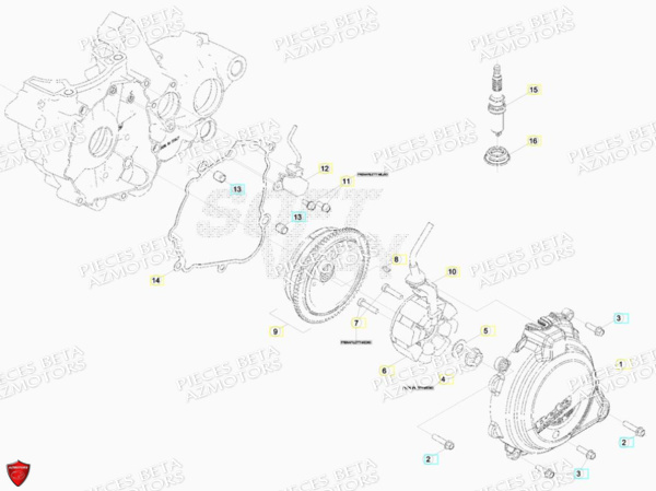 Allumage AZMOTORS Pieces BETA RR RACING 2T 250 - (2018)