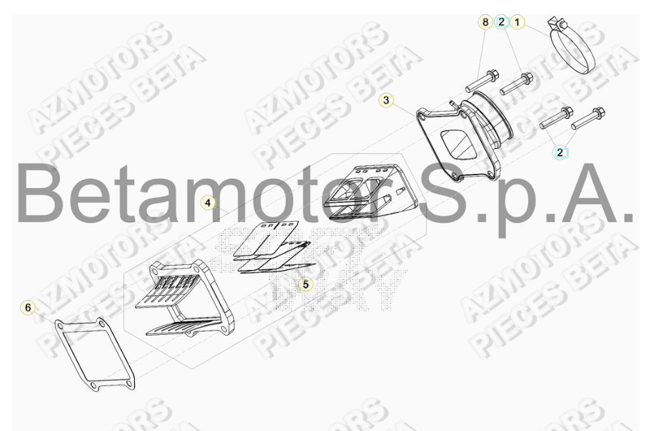 Admission AZMOTORS Pieces BETA RR RACING 2T 250 - (2019)
