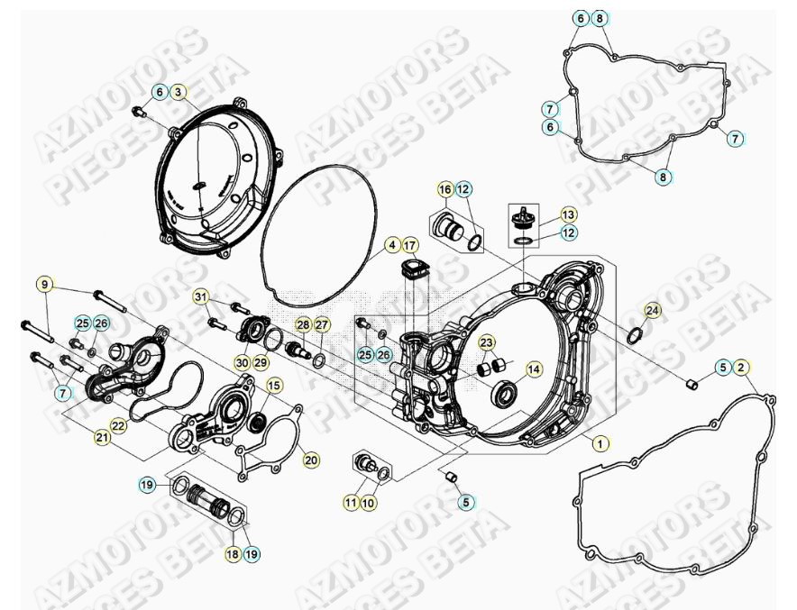 BOUCHON REMPL. D HUILE - BETA pour COUVERCLE D EMBRAYAGE de RR 250 2T RACING MY19