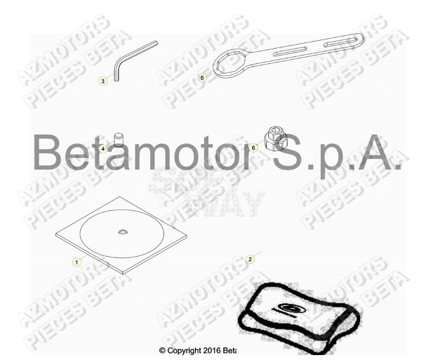 Manuel AZMOTORS Pieces BETA RR RACING 2T 250 - (2019)