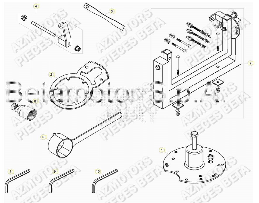 Outils AZMOTORS Pieces BETA RR RACING 2T 250 - (2019)