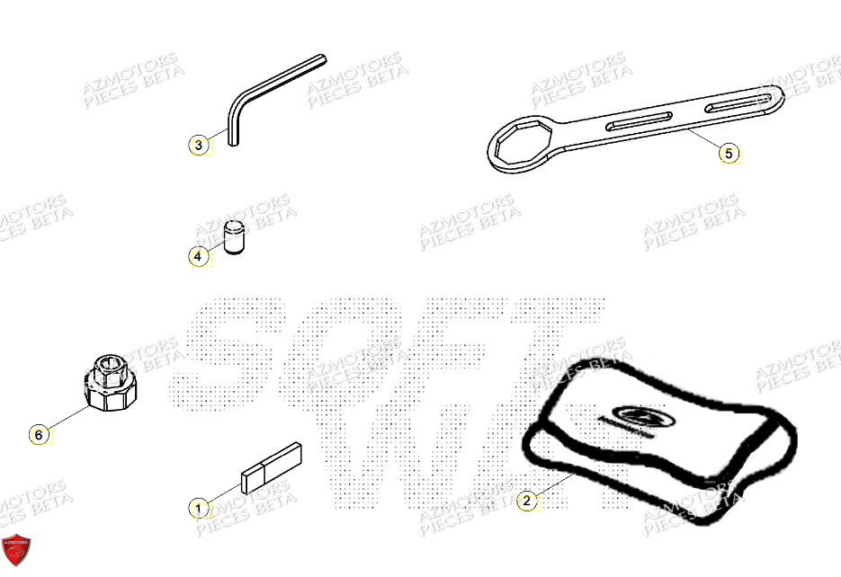 Outils Special AZMOTORS Pieces BETA RR RACING 2T 250 - (2024)