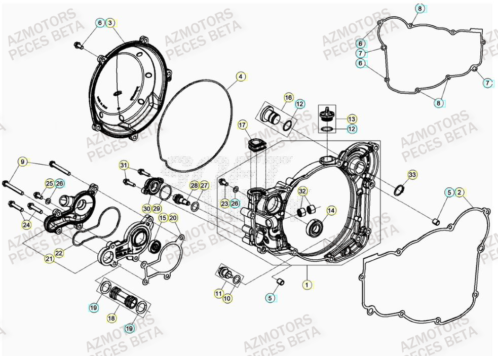 BOUCHON REMPL. D HUILE - BETA pour COUVERCLE EMBRAYAGE de RR 250 RACING MY20