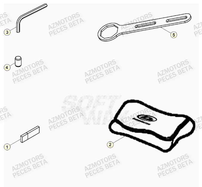 Manuel AZMOTORS Pieces BETA RR RACING 2T 250 - (2021)