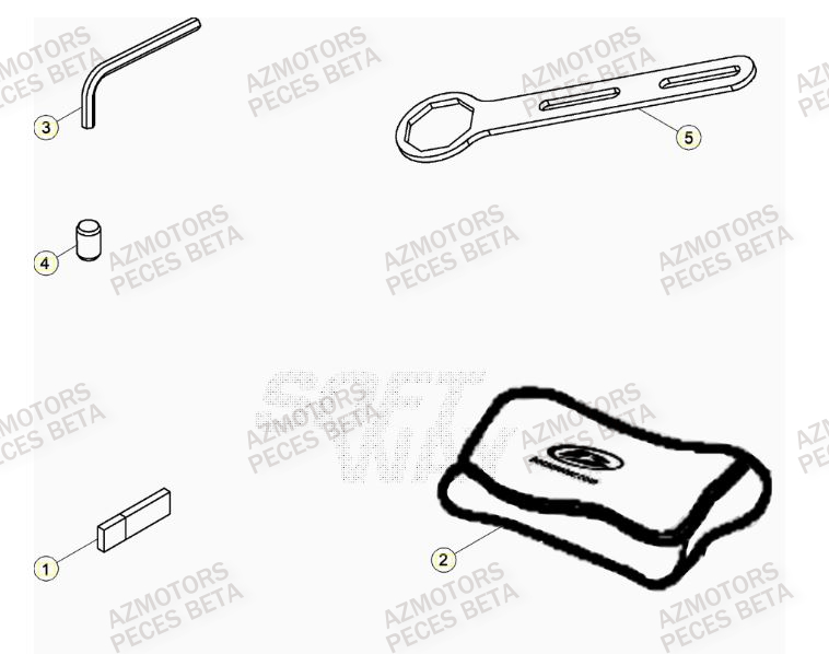 Manuel AZMOTORS Pieces BETA RR RACING 2T 250 - (2022)