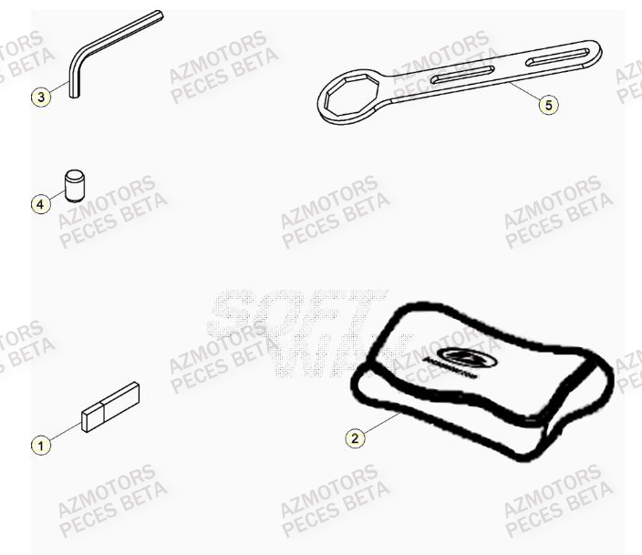 Manuel AZMOTORS Pieces BETA RR 2T 300 - (2023)