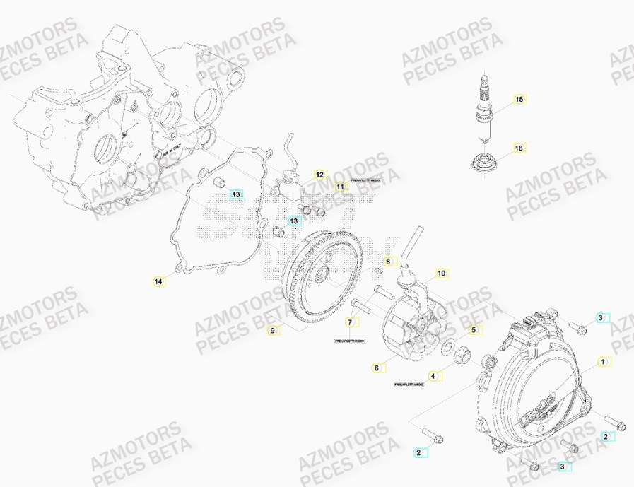 Allumage AZMOTORS Pieces BETA RR 2T 300 HOLCOMBE REPLICA - (2019)