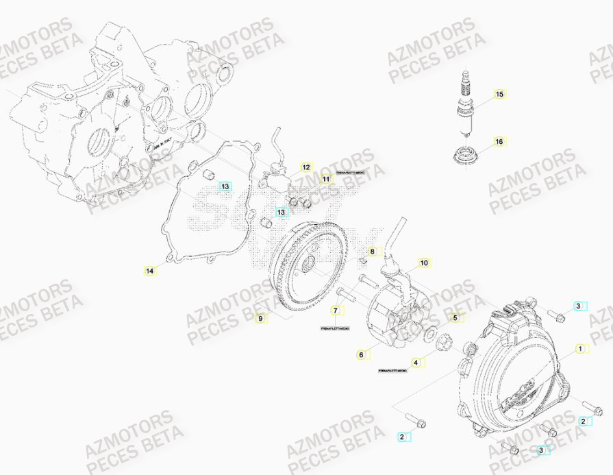 Allumage AZMOTORS Pieces BETA RR 2T 300 RACING - (2019)