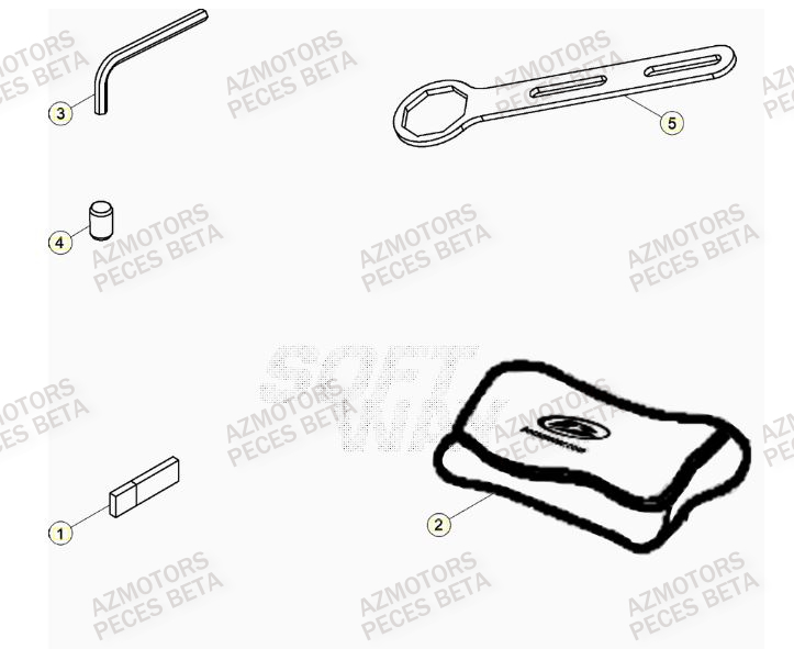 Manuel AZMOTORS Pieces BETA RR 2T 300 RACING - (2021)