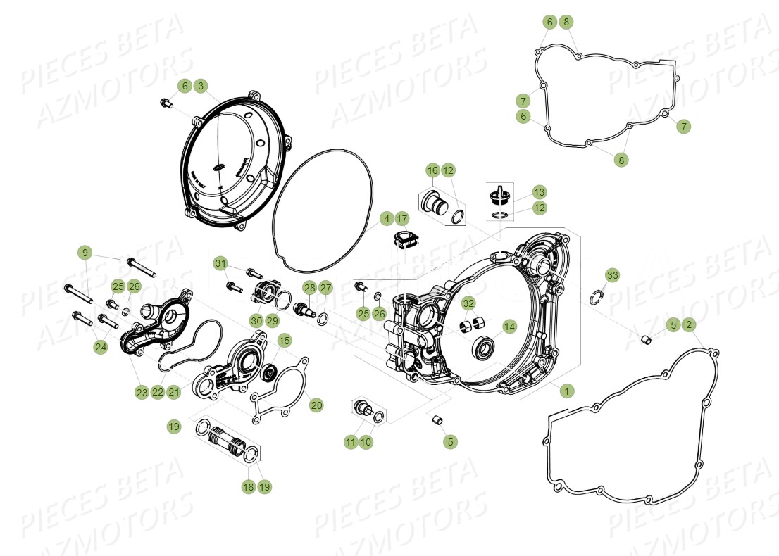 BOUCHON REMPL. D HUILE - BETA pour COUVERCLE D EMBRAYAGE de RR 300 RC 2T MY18