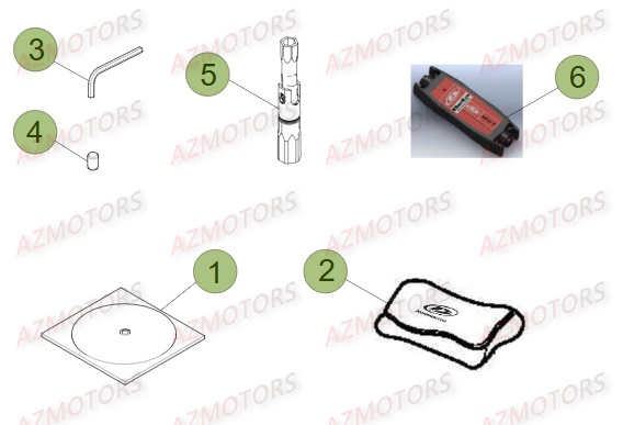 Trousse A Outils Manuel AZMOTORS PiÃ¨ces Beta RR 4T 350 Enduro - 2016