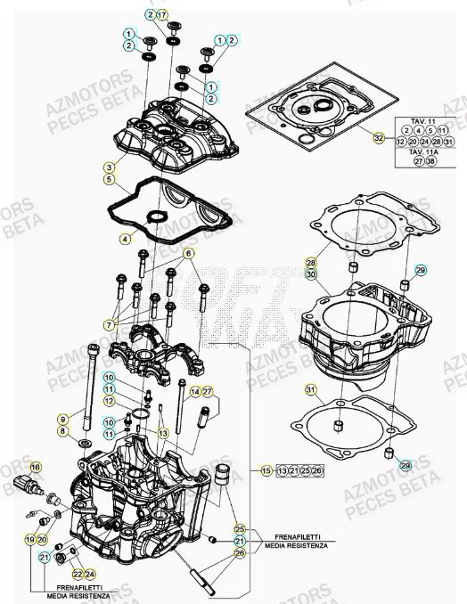 BOUCHON ARBRE COUVERCLE D EMBRAYAGE - BETA pour CYLINDRE de RR 350 RACING 23