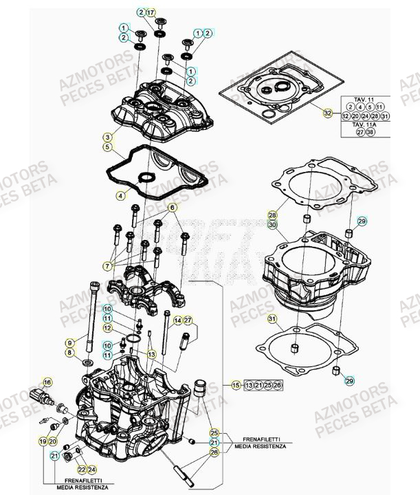 BOUCHON ARBRE COUVERCLE D EMBRAYAGE - BETA pour CYLINDRE de RR 390 RACING 21