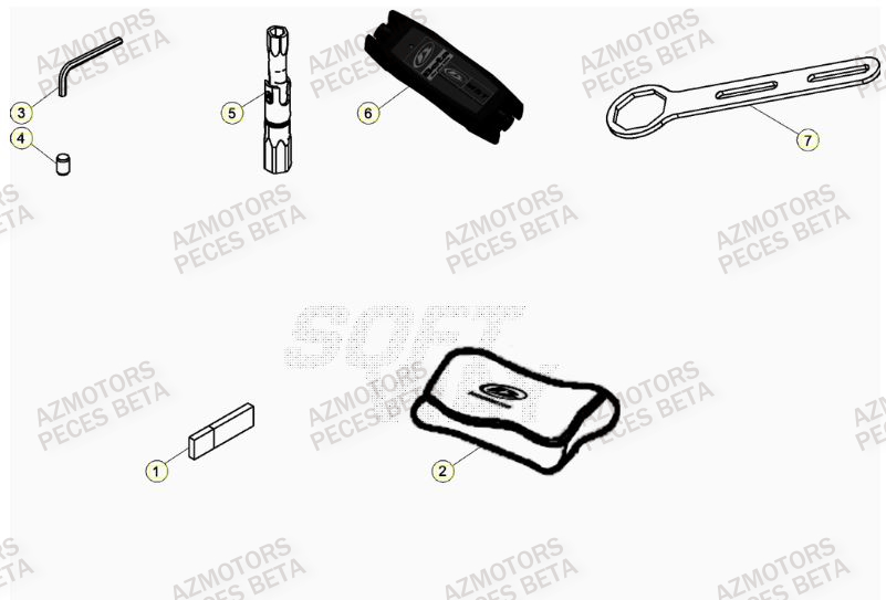 Manuel AZMOTORS PiÃ¨ces BETA RR 4T RACING 390 - (2023)


