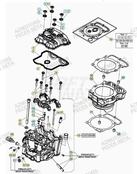 BOUCHON ARBRE COUVERCLE D EMBRAYAGE - BETA pour CYLINDRE de RR 430 RACING 21