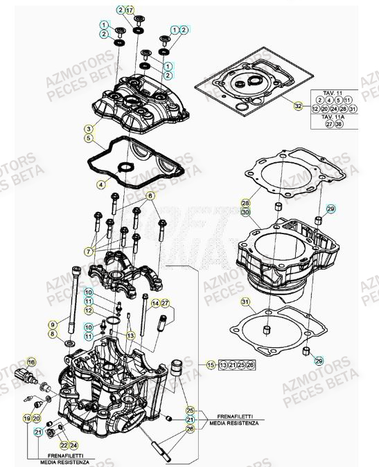 BOUCHON ARBRE COUVERCLE D EMBRAYAGE - BETA pour CYLINDRE de RR 430 RACING 22