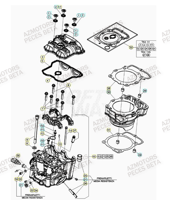 BOUCHON ARBRE COUVERCLE D EMBRAYAGE - BETA pour CYLINDRE de RR 430 RACING 23