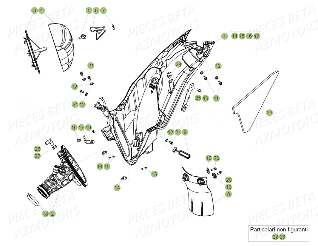 FILTRE AIR - BETA pour FILTRE A AIR de RR 480 RACING 19