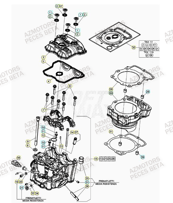 BOUCHON ARBRE COUVERCLE D EMBRAYAGE - BETA pour CYLINDRE de RR 480 RACING 22