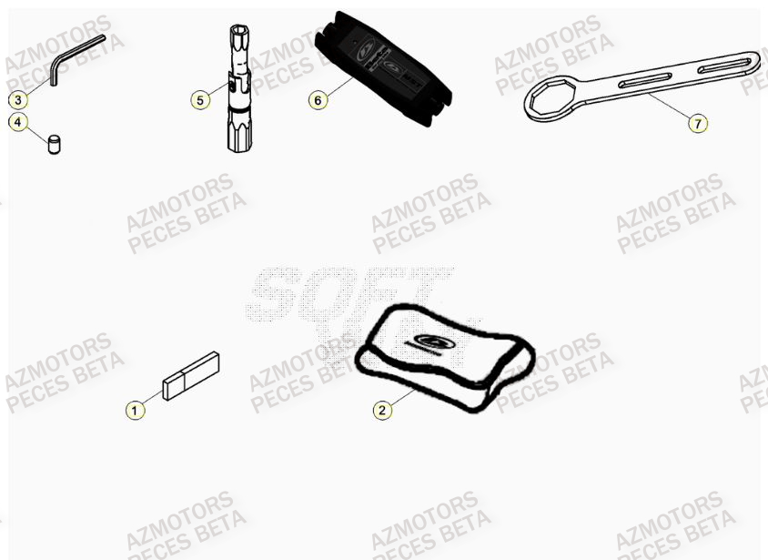 Manuel AZMOTORS PiÃ¨ces BETA RR 4T RACING 480 - (2022)

