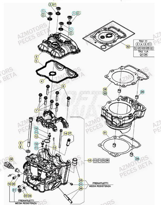 BOUCHON ARBRE COUVERCLE D EMBRAYAGE - BETA pour CYLINDRE de RR 480 RACING 23