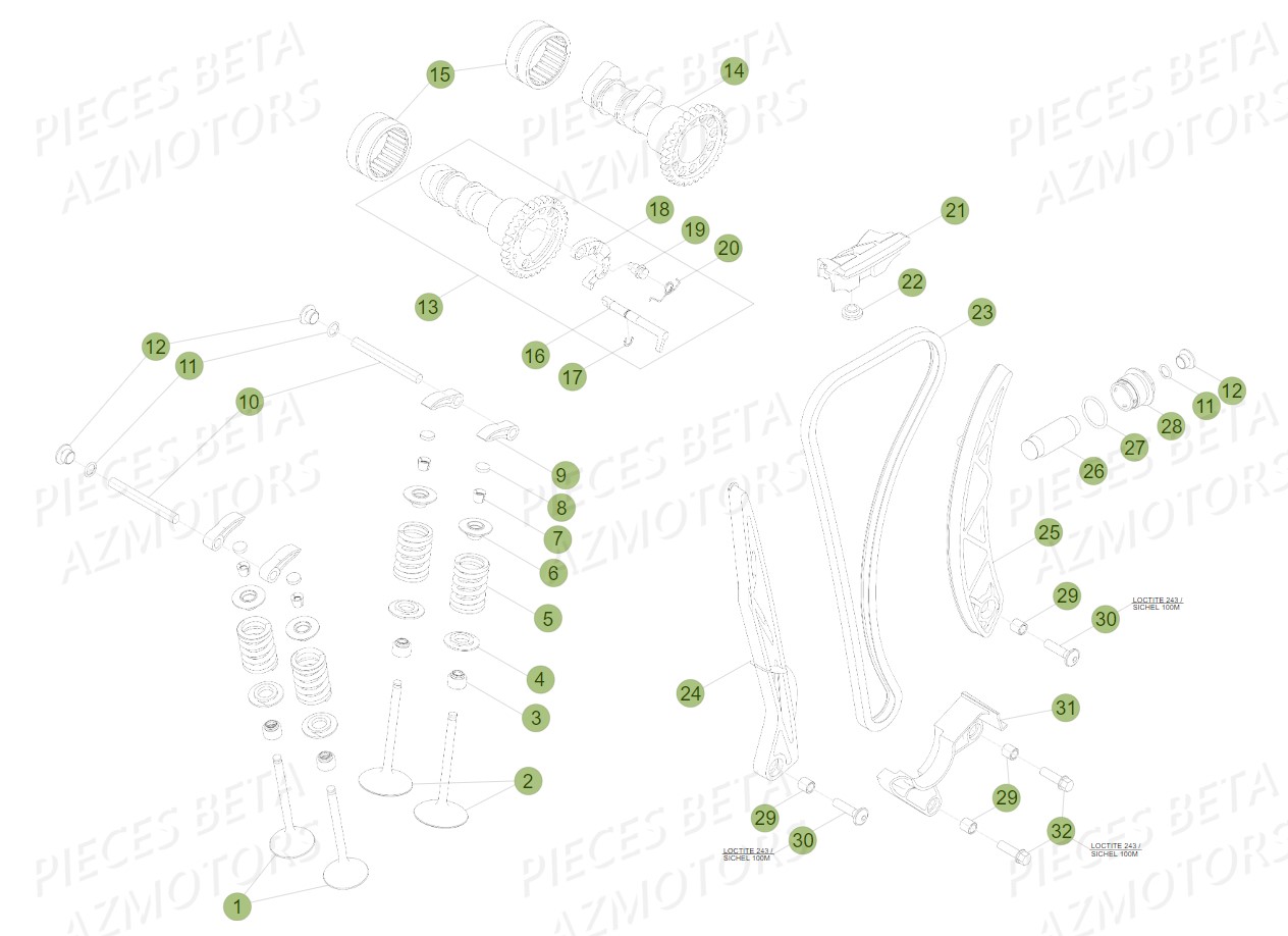 BOUCHON ARBRE COUVERCLE D EMBRAYAGE - BETA pour SOUPAPES DISTRIBUTION de RR 4T 400 2011