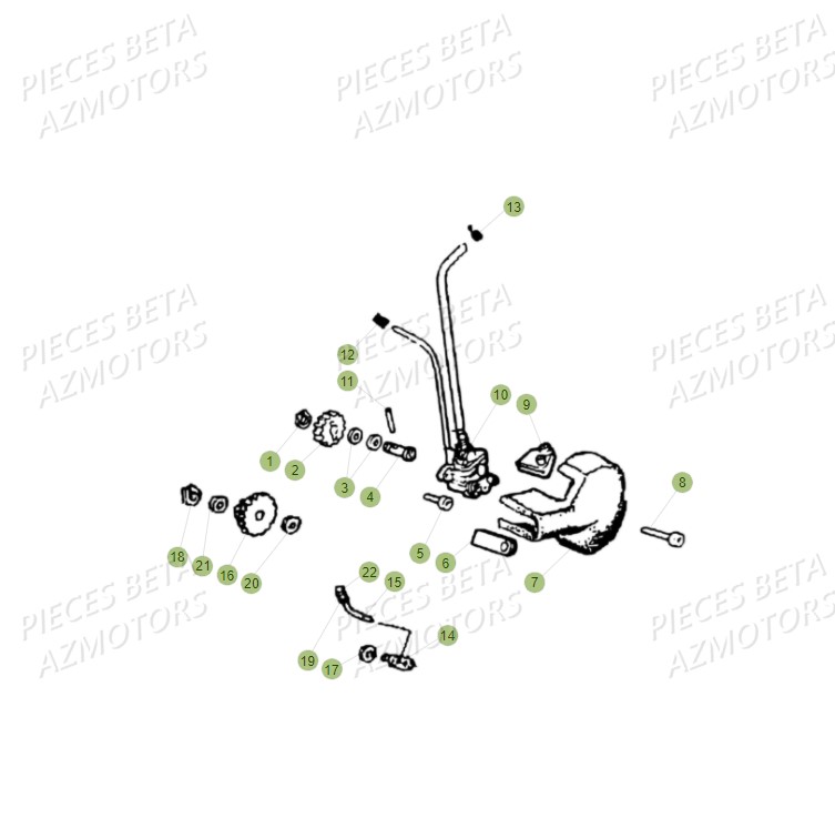 Circuit De Lubrification AZMOTORS PiÃ¨ces Beta RR 50 SPORT - 2018