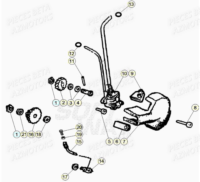 Pompe A Huile AZMOTORS PiÃ¨ces Beta RR 50 SPORT - 2021-2022