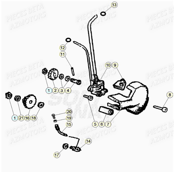 Pompe A Huile AZMOTORS PiÃ¨ces Beta RR 50 STANDARD - 2021-2022
