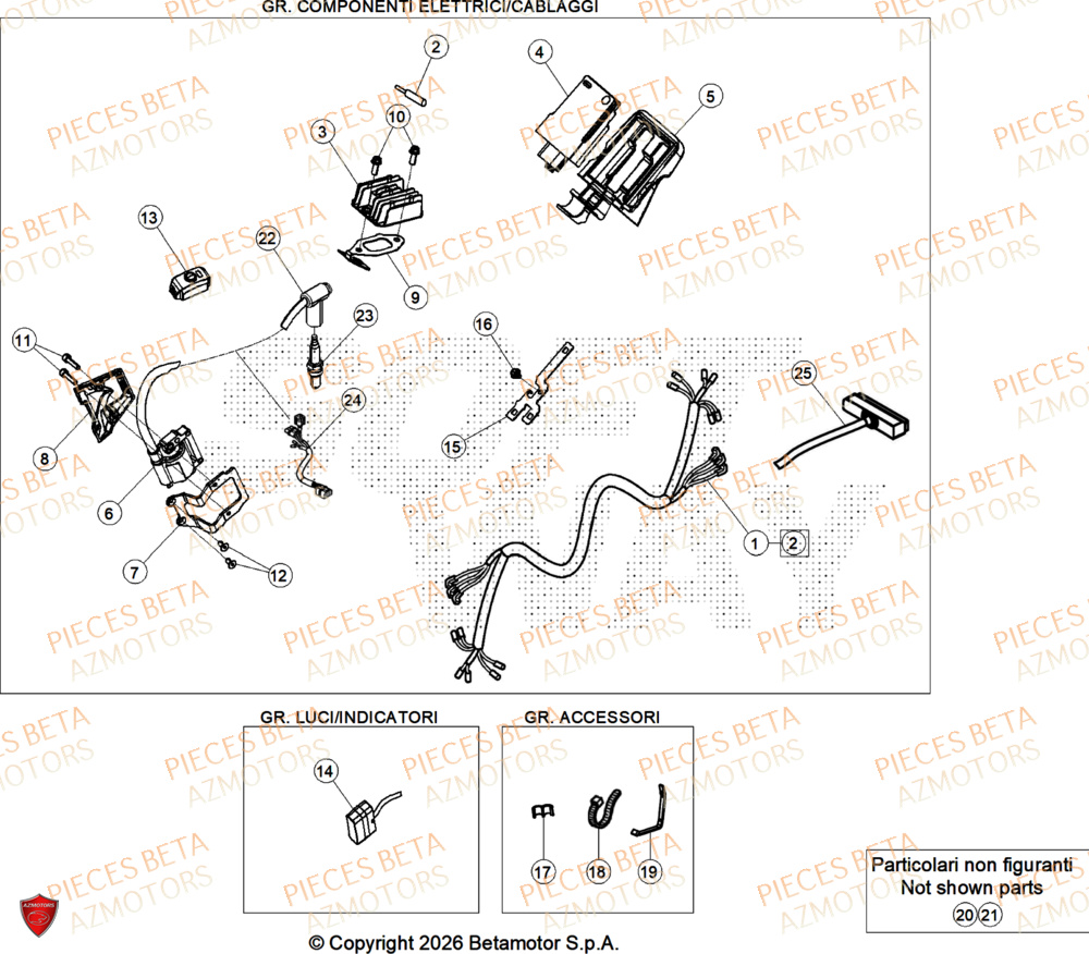 Equipement Electrique AZMOTORS PiÃ¨ces BETA SINCRO 200 2T - 2026