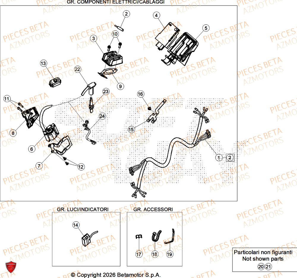 Equipement Electrique AZMOTORS PiÃ¨ces BETA SINCRO 250 2T - 2026