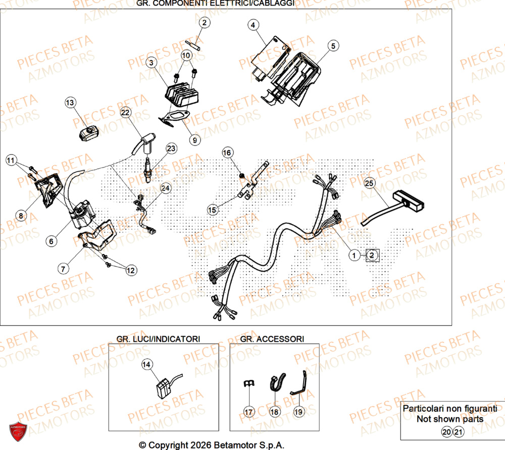 Equipement Electrique AZMOTORS PiÃ¨ces BETA SINCRO 300 2T - 2026