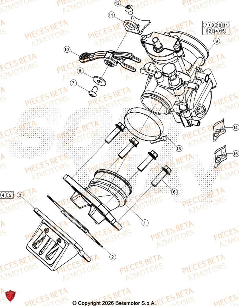 Admission AZMOTORS Pieces BETA TRIAL SINCRO 300 2T SS - (2026)